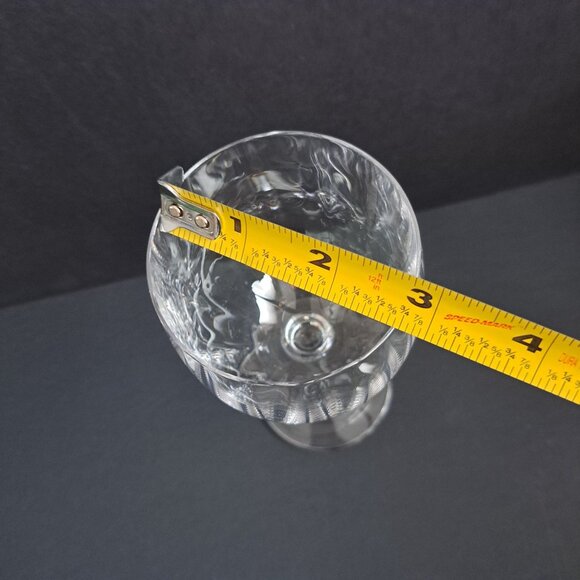 Mikasa Stephanie Wine Glass 7" Tall Clear Crystal Vertical Cut Stemware Elegant - Picture 4 of 15